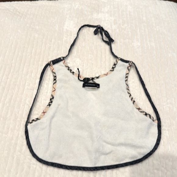 Burberry Denim Terry Bib Size 18 M - Picture 3 of 4
